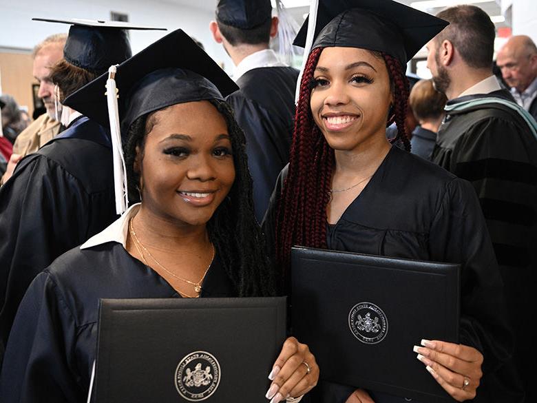 Brandywine students at commencement ceremony