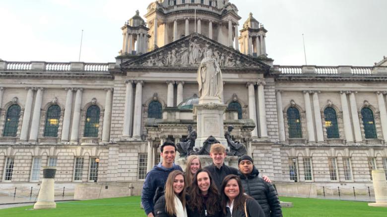 Penn State Brandywine students in Northern Ireland. 