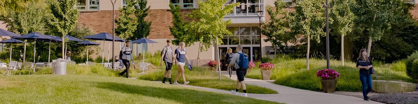 Students walking on Brandywine Campus